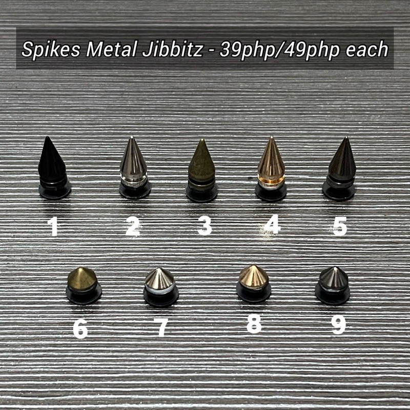 Metal best sale spike jibbitz