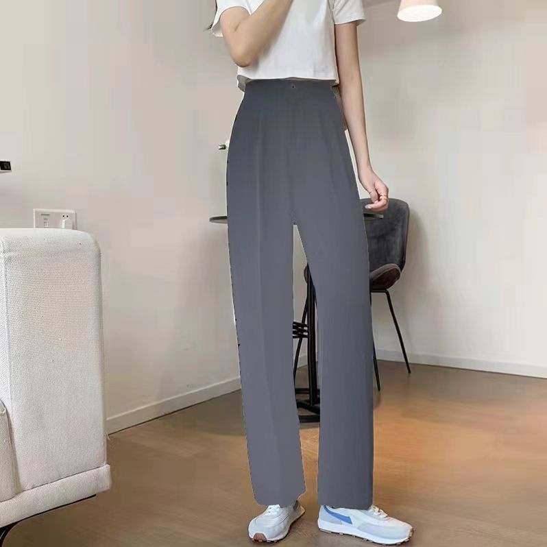 Korean Fashion Highwaist Thick Crepe Straight Cut Candy Pants #5582 ...