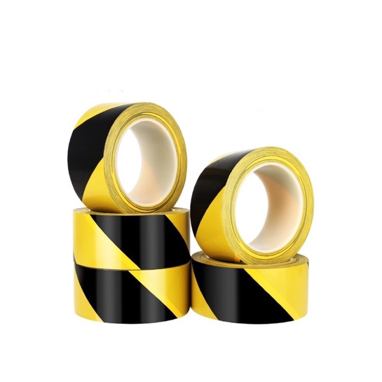 Floor tape PVC warning tape Black yellow 4.8cm zebra tape Floor ...