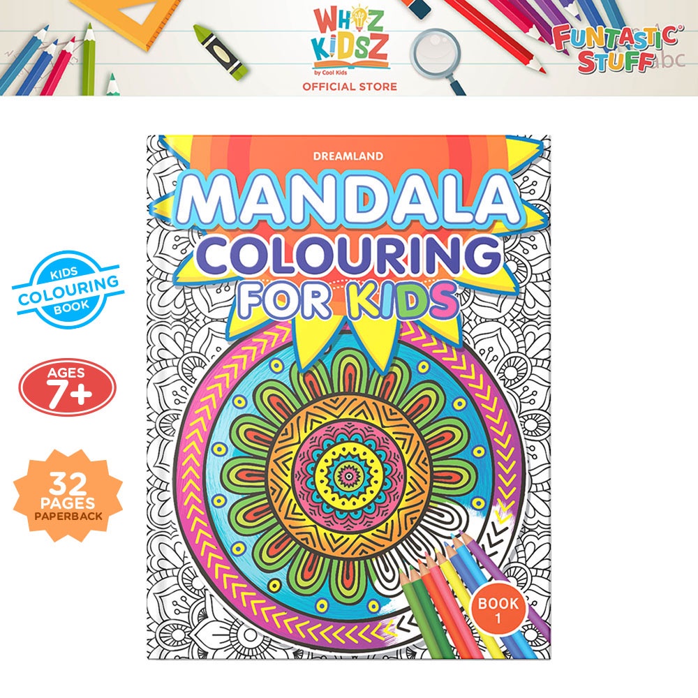 Whiz Kidsz Mandala Colouring For Kids Book 1, Books for Kids | Shopee ...