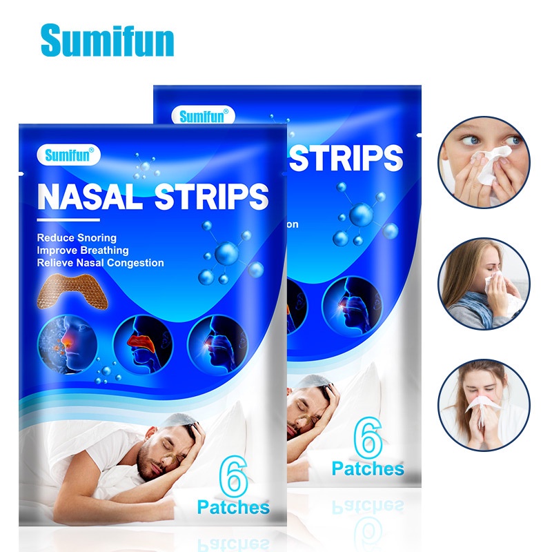 Sumifun Herbal Nasal Strips Relieve Nasal Congestion Rhinitis Sinusitis ...