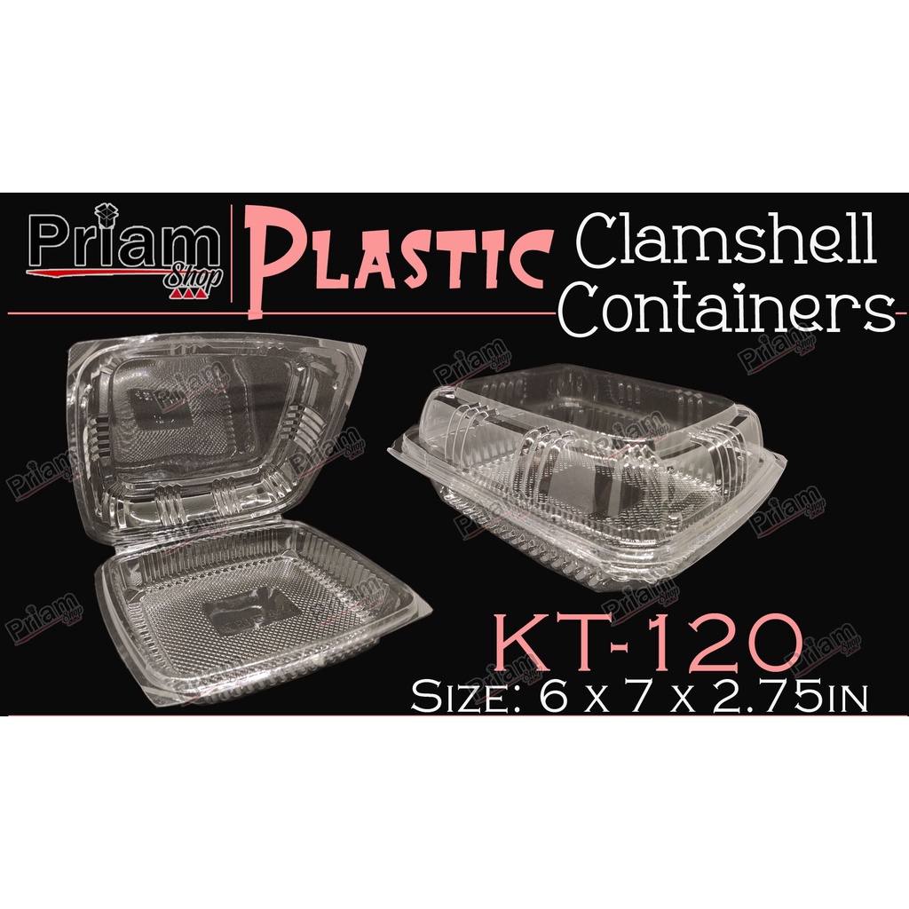Clamshell Plastic Container KT120 6
