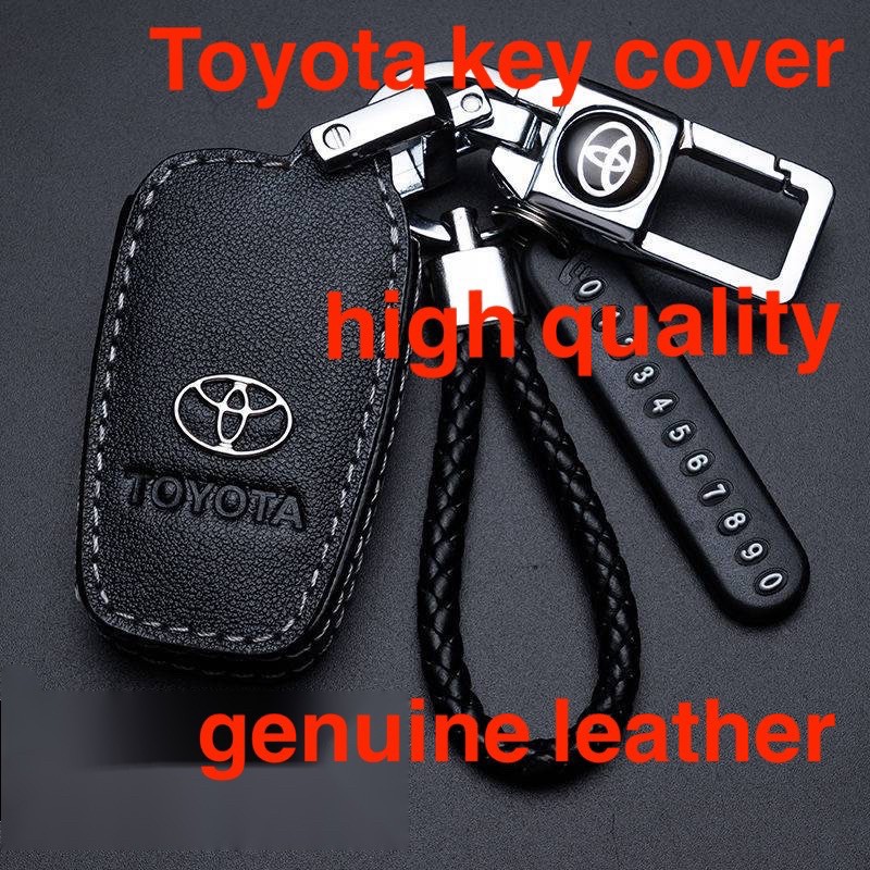 Toyota Leather Key Cover case Fit for Toyota Vios altis hilux Innova