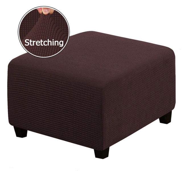 Footstool Cover Solid Color Thickening Footstool Protective Cover
