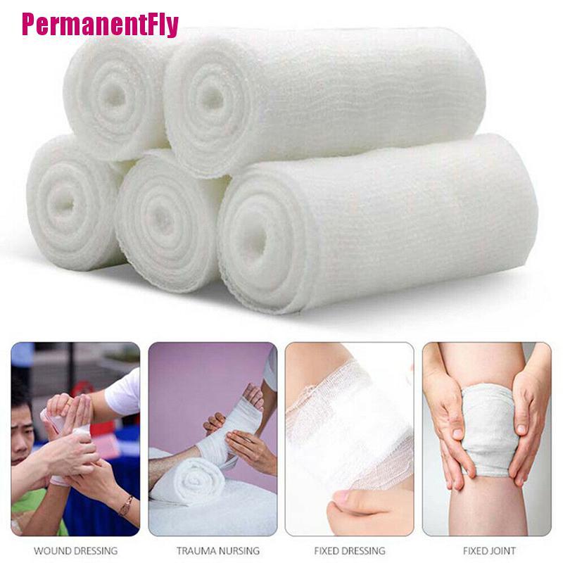 PermanentFly++4.5M Length Gauze Roll Bandage Sterile Stretch Tape First