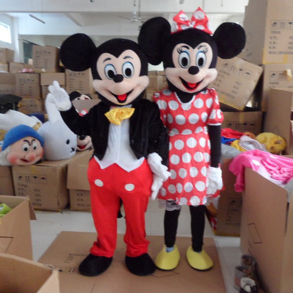 【Ready Stock】Mickey and Minnie Mouse Couple mascot costume Adult Size ...