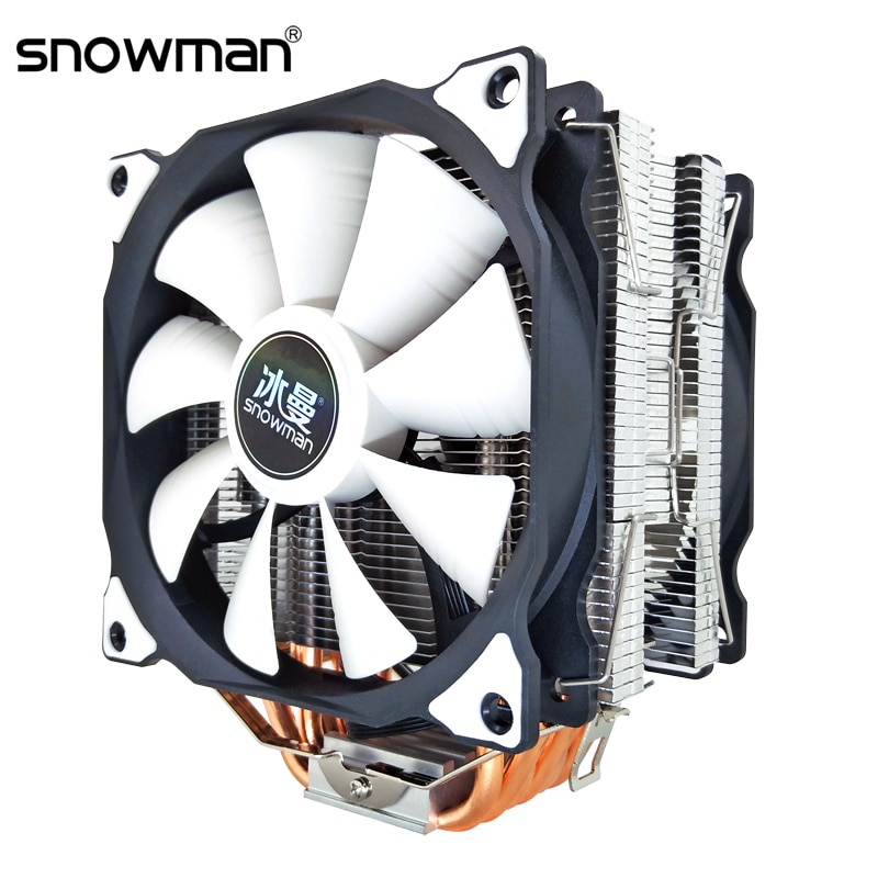 SNOWMAN Cooler 6 Heat Pipe 120mm 4 Pin PWM RGB for Intel LGA 1200 1150 ...