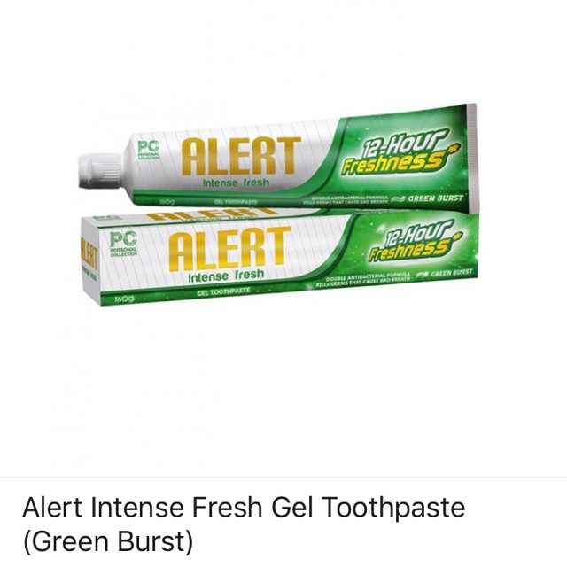 ALERT TOOTHPASTE GREEN BURST 160G | Shopee Philippines