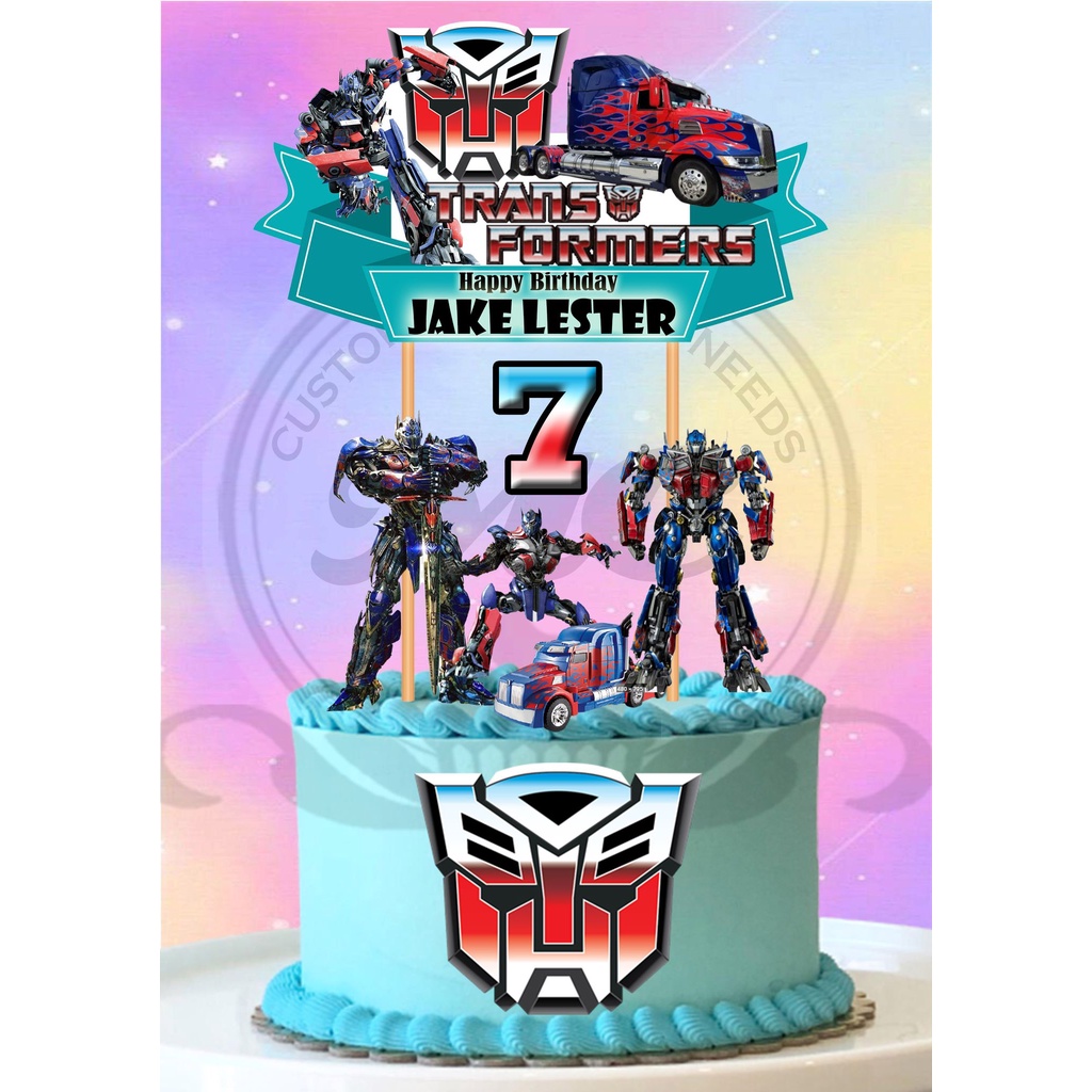 transformer optimus prime theme cake topper Shopee Philippines