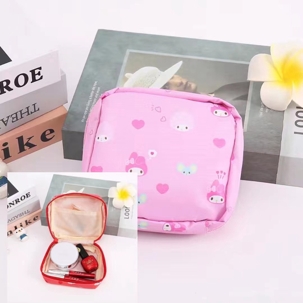 Cute Portable Make Up Purse Pouch Ladies Character Cosmetics Pouch ...
