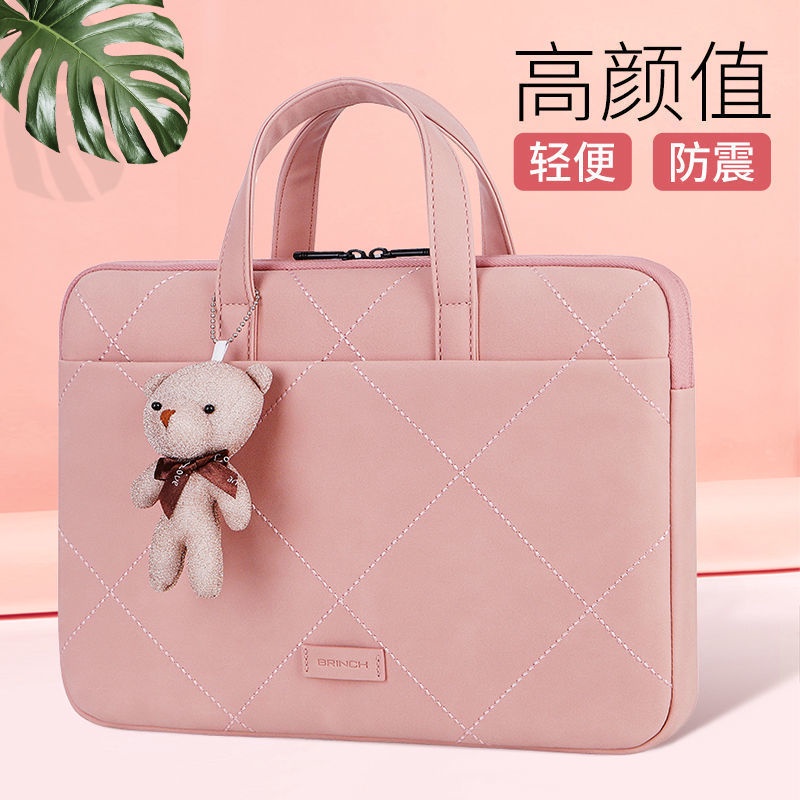 Laptop Bag Portable OneShoulder Men Women 13 Inch 14 15 Thick Simple