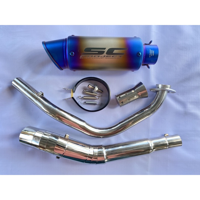 Sc Project with elbow for Yamaha R15 V3 | MT 15 | XSR155 | Shopee ...