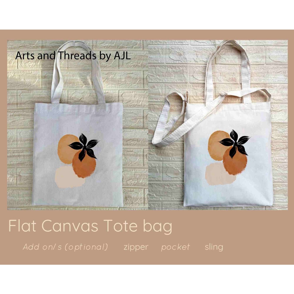 Aesthetic 2 Canvas Tote Bag S M L with reinforce stitching on handles Eco Friendly Reusable bag