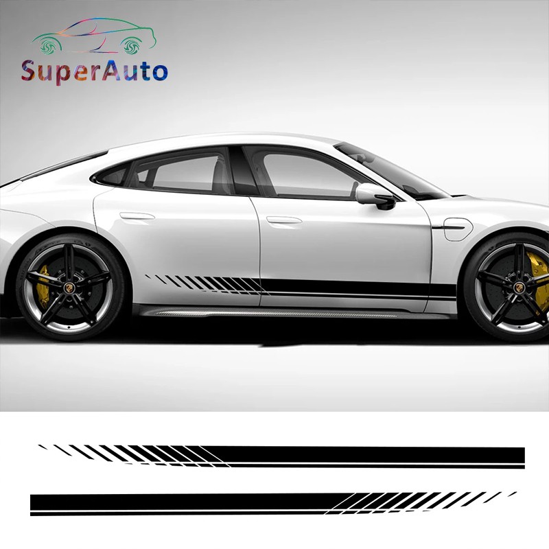 SuperAuto Car Sticker For Auto Side Stripe DIY Decal Car Tuning ...