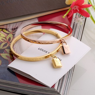 Korean LV Bracelet Titanium Steel Letter Louis Vuitton Bangle uple Jewelry  for Men and Women Wedding/Birthday Gift