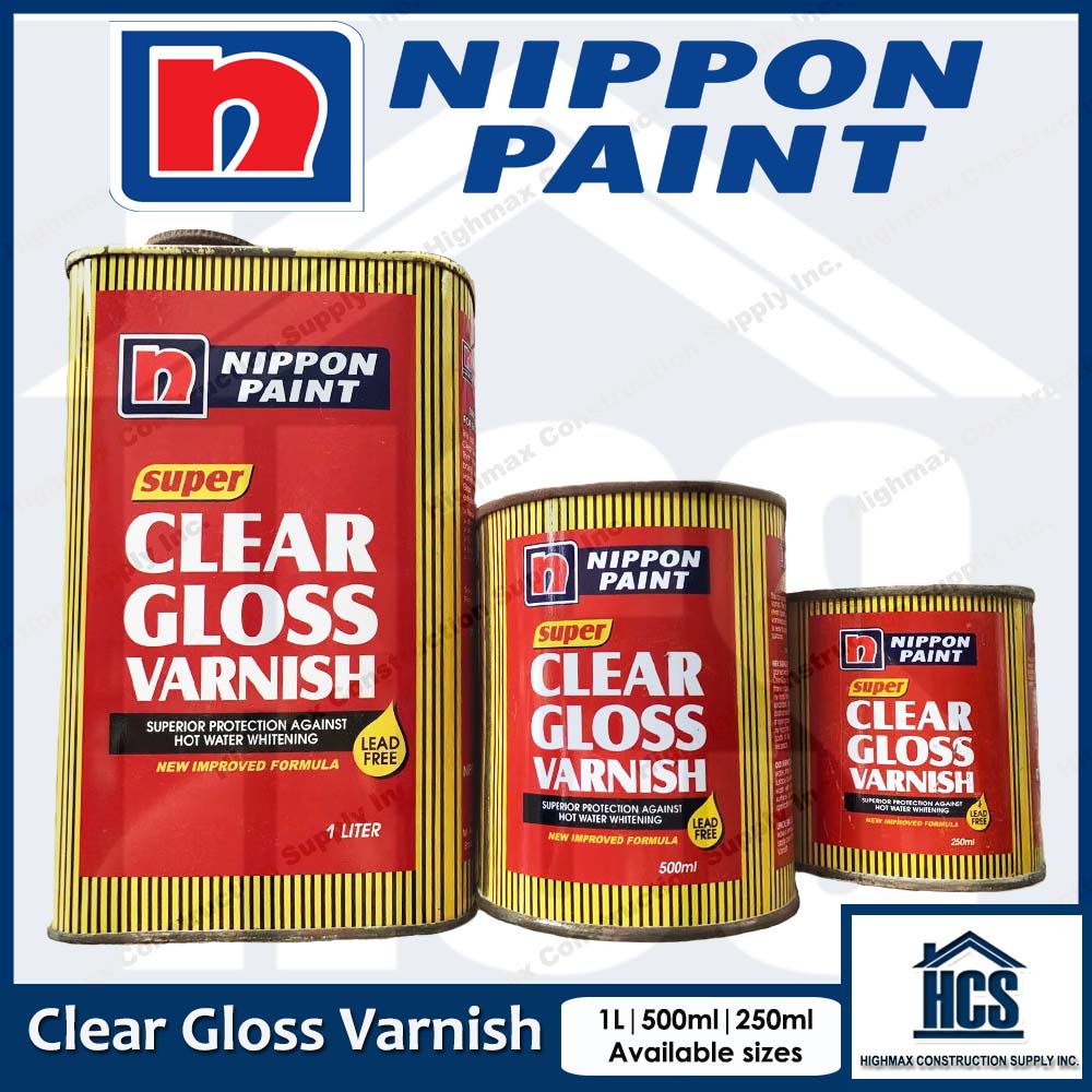 Nippon Super Clear Gloss Varnish 1L 1/2 L 1/4L Shopee Philippines