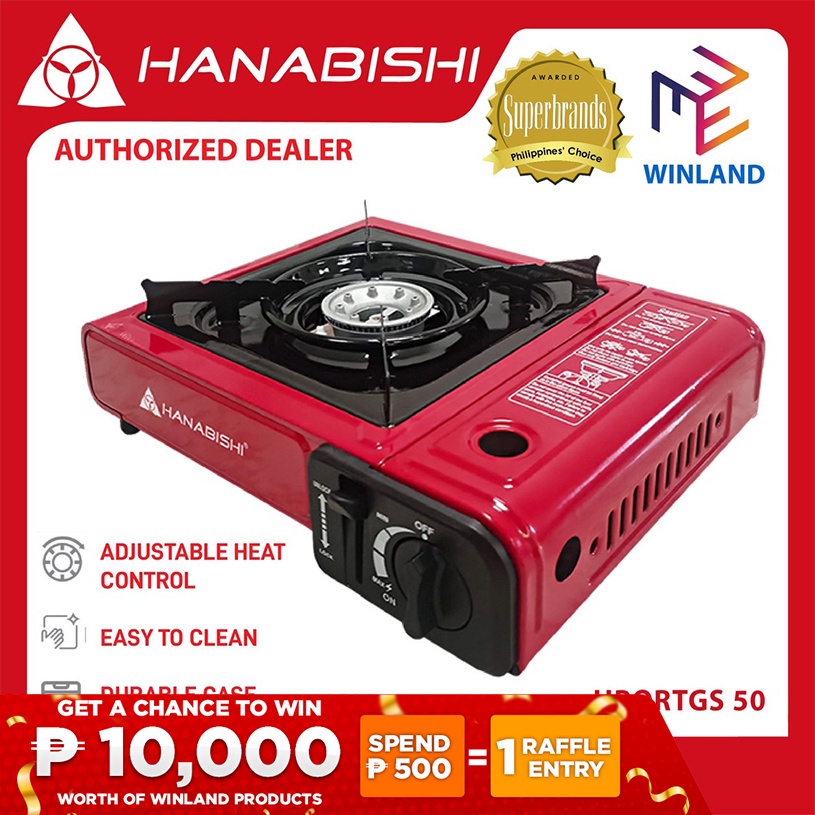 butane Hanabishi Original Portable Butane Gas Stove HPORTGS-50 ...