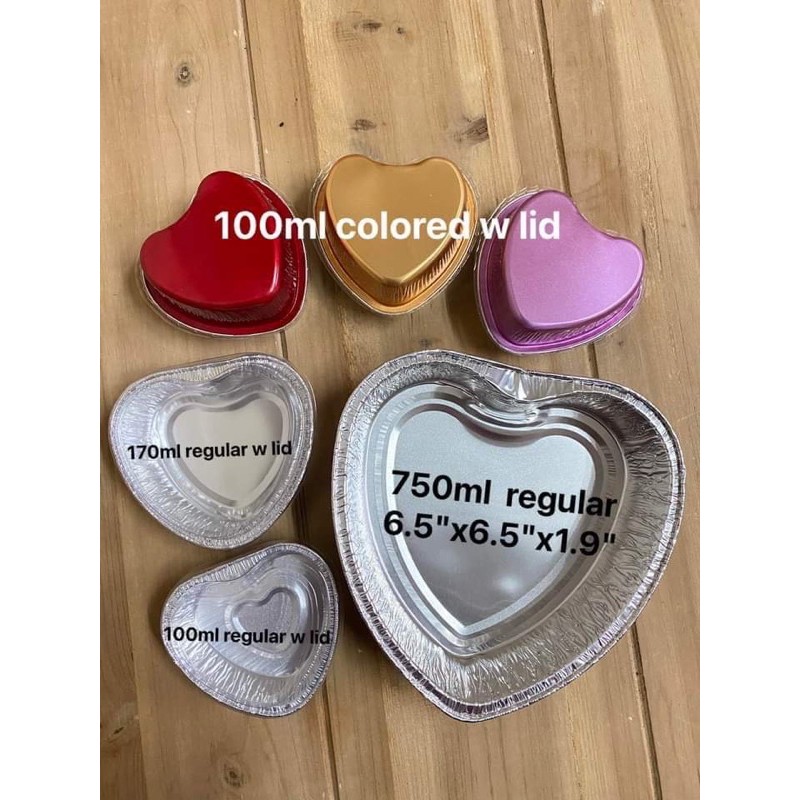 HEART SHAPED ALUMINUM PAN 10pcs Shopee Philippines