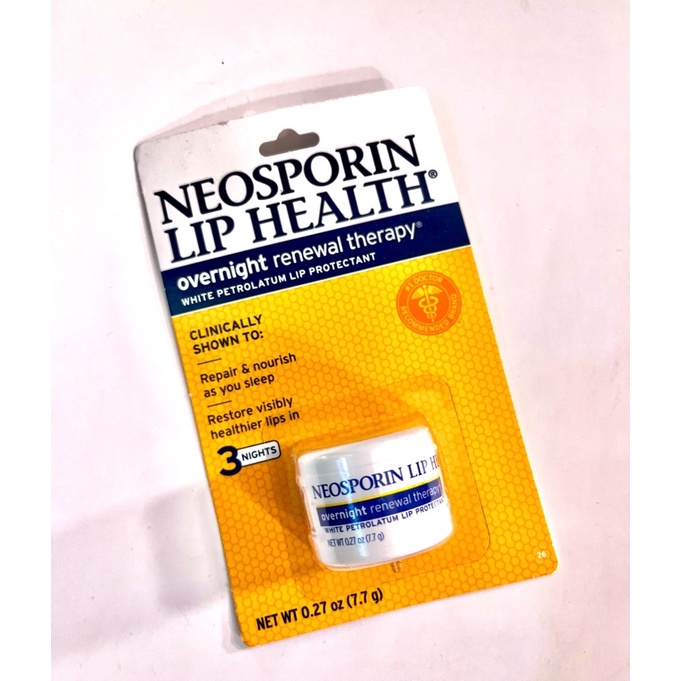 Neosporin Overnight Renewal Therapy White Petroleum Lip Protectant 7.7g