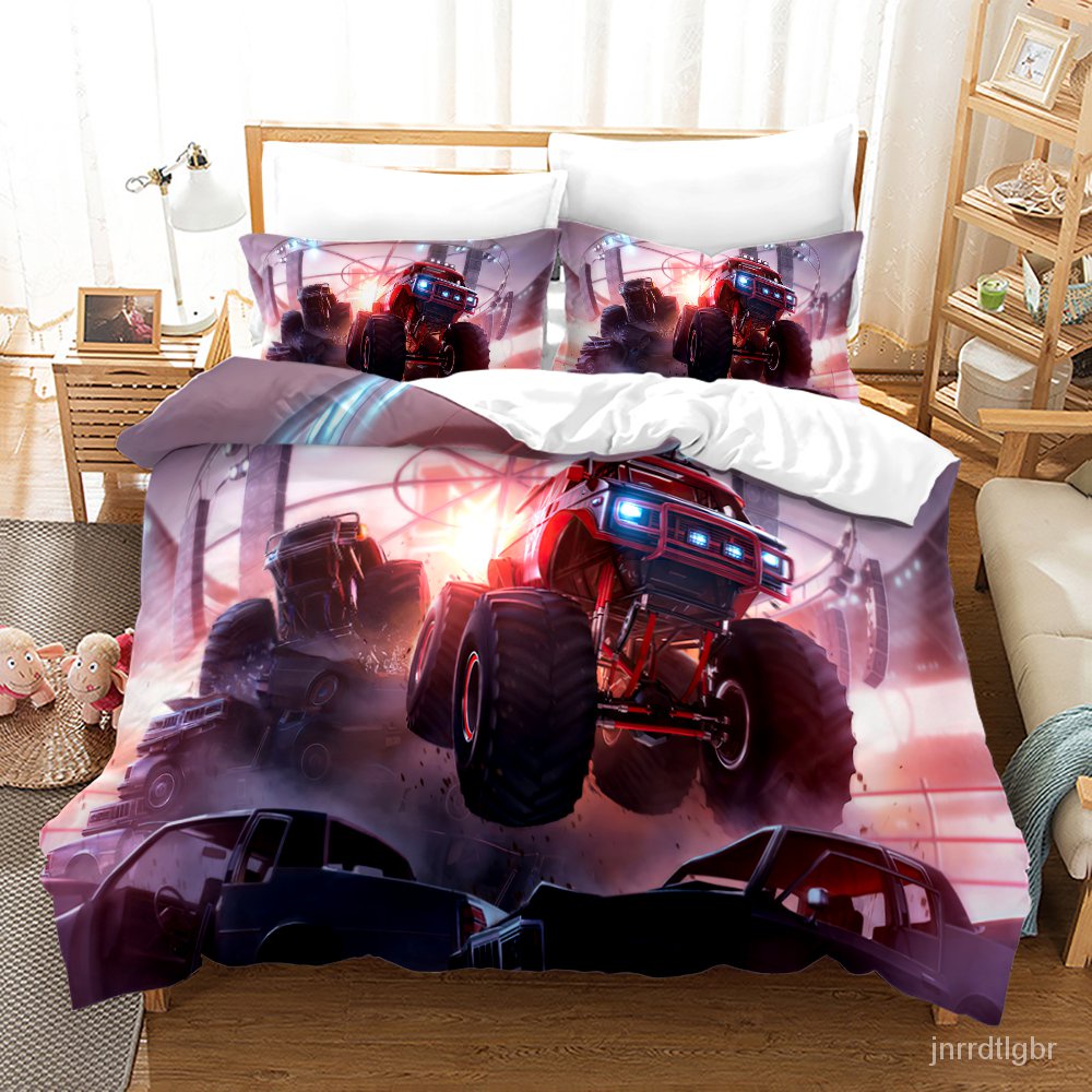 Monster Jam Bedding Set Single Twin Full Queen King Size Monster Jam F1