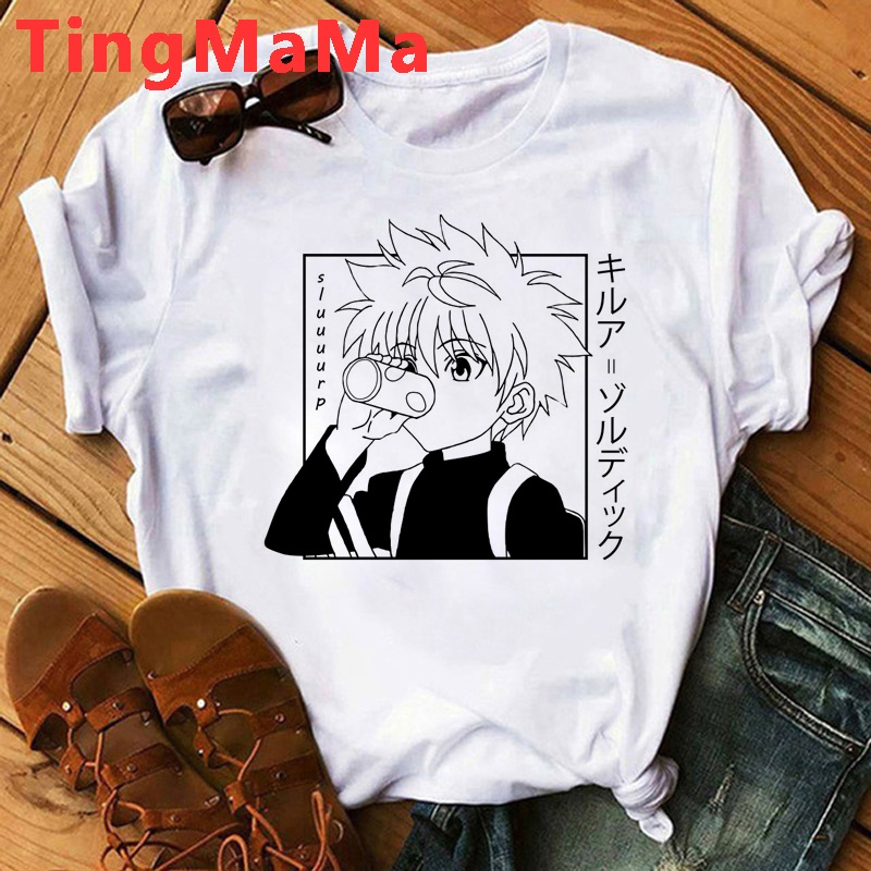 Hunter x Hunter Killua clothes women harajuku couple casual clothes ...