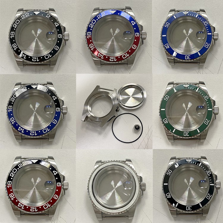 40mm Watch Movement Case 316L Stainless Sapphire Glass Accessories for ...