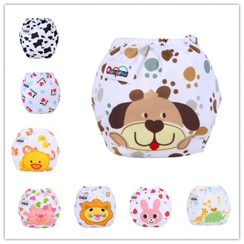 Newborn Baby Cartoon Adjustable Washable Cloth Diapers Pants(Insert ...