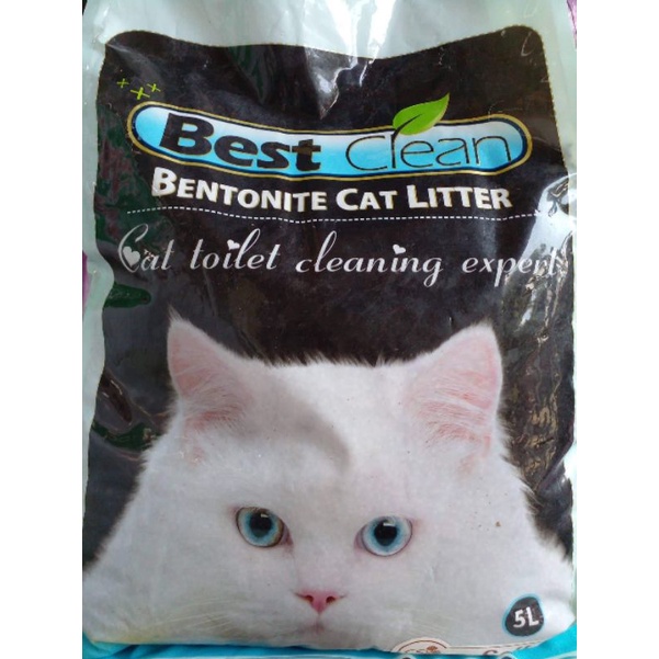 Best Clean Bentonite Cat Litter 5L | Shopee Philippines