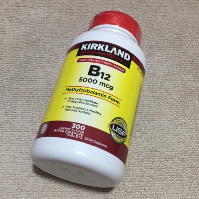 Kirkland Vitamin B12 5000mcg [300 Tablets] Shopee Philippines