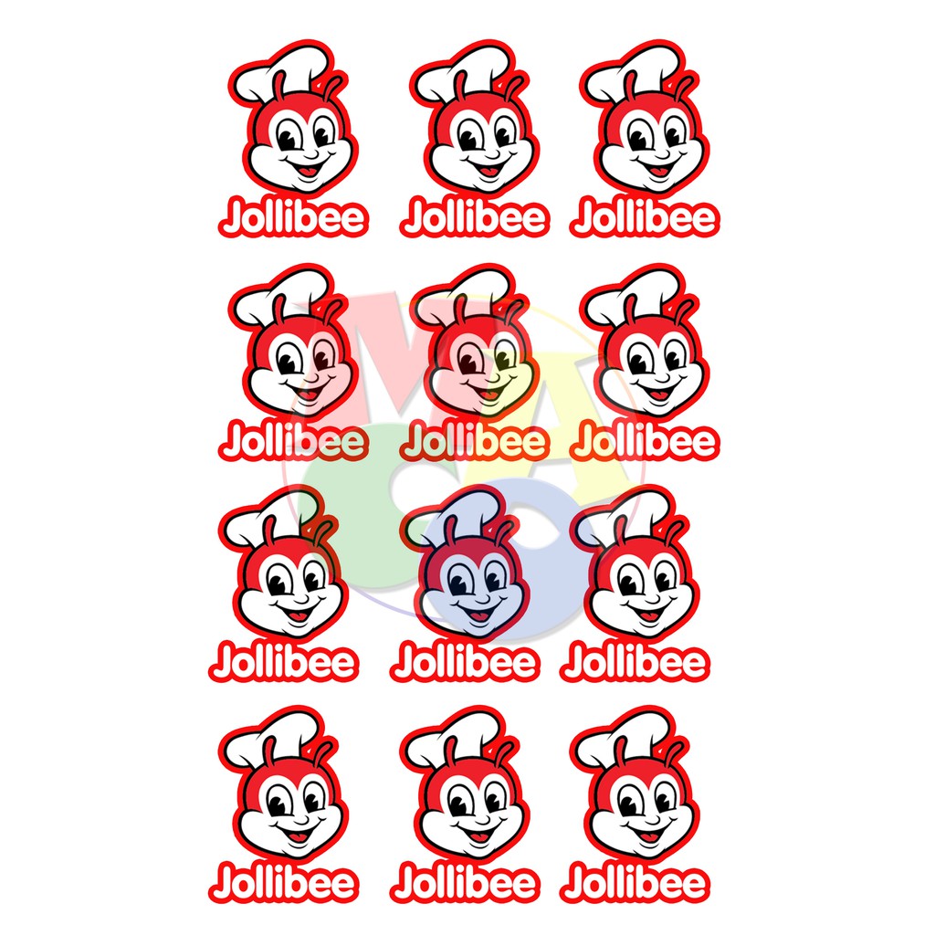 Jollibee Theme Cake Toppers Cupcake Topper Shopee Philippines