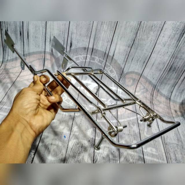 Honda c70 Chrome Rear Rack | Shopee Philippines