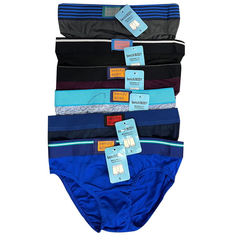 6PCS cotton striped pant briefs assorted brand underwear | Shopee ...