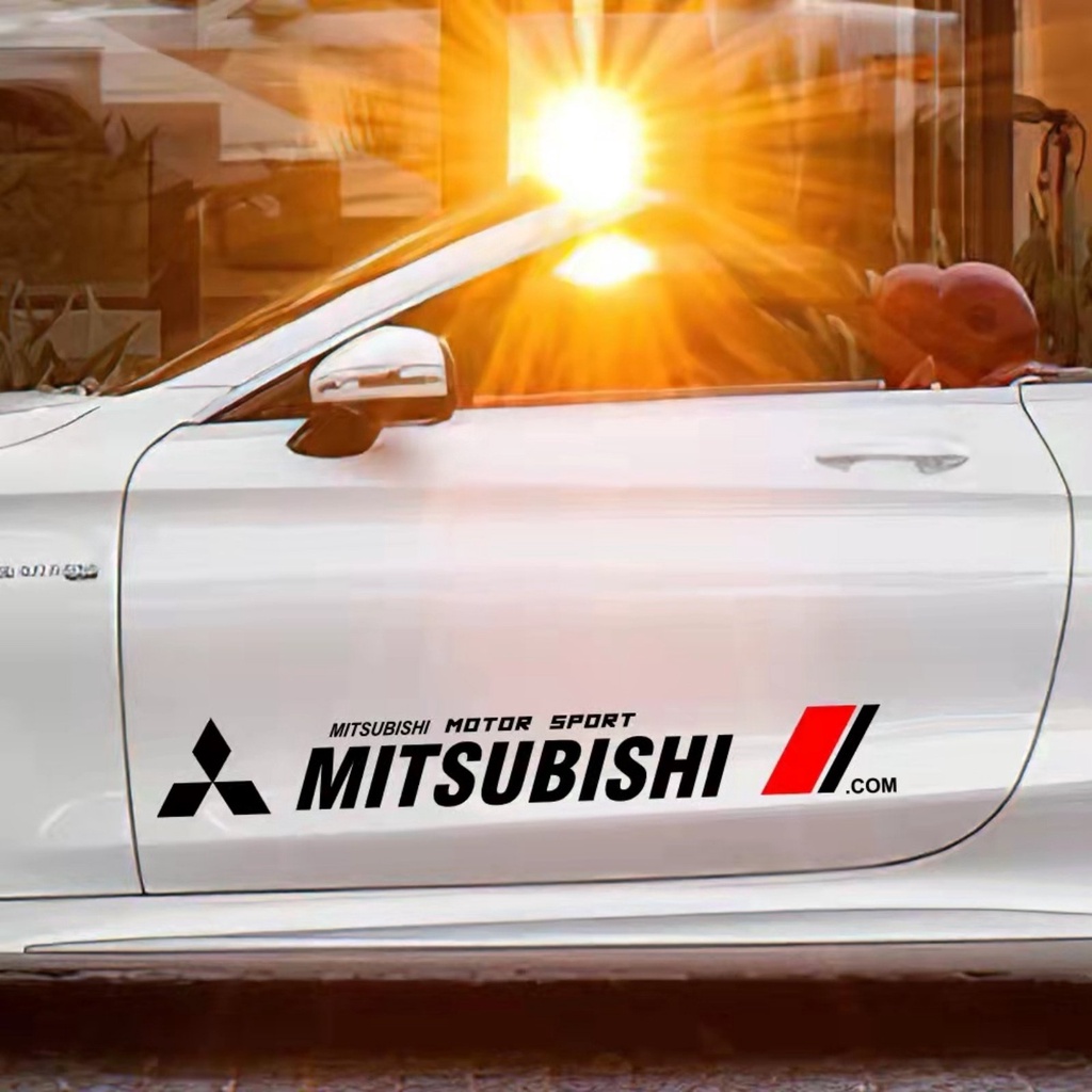 2pcs Mitsubishi Car Racing Development Sticker Decals | Shopee Philippines