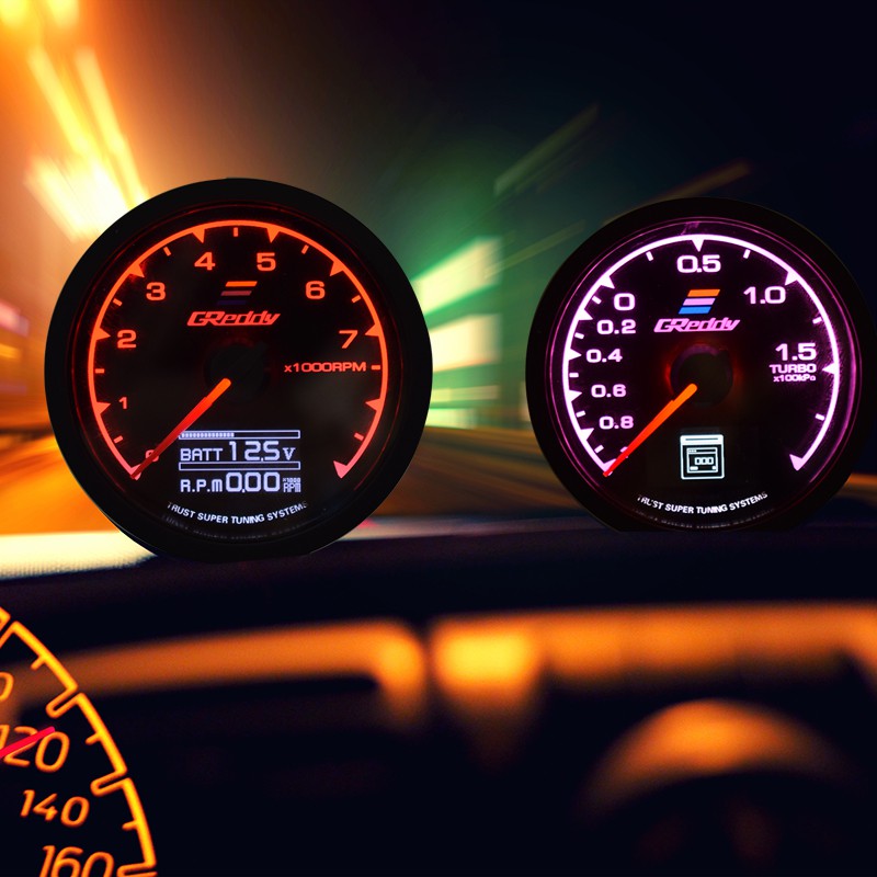 Greddy Racing Gauge 7 Color Multi D/A LCD Digital Display Meter Water ...