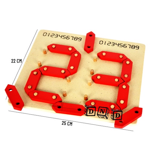 Educational Toys / Child Educational - 2 Digit Digital Numbers / Wooden ...