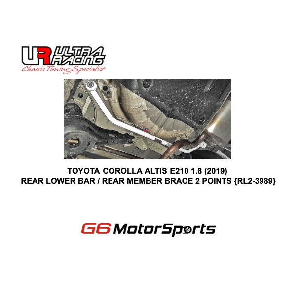 TOYOTA COROLLA ALTIS E210 1.8 (2019) - ULTRA RACING SAFETY BAR : REAR ...