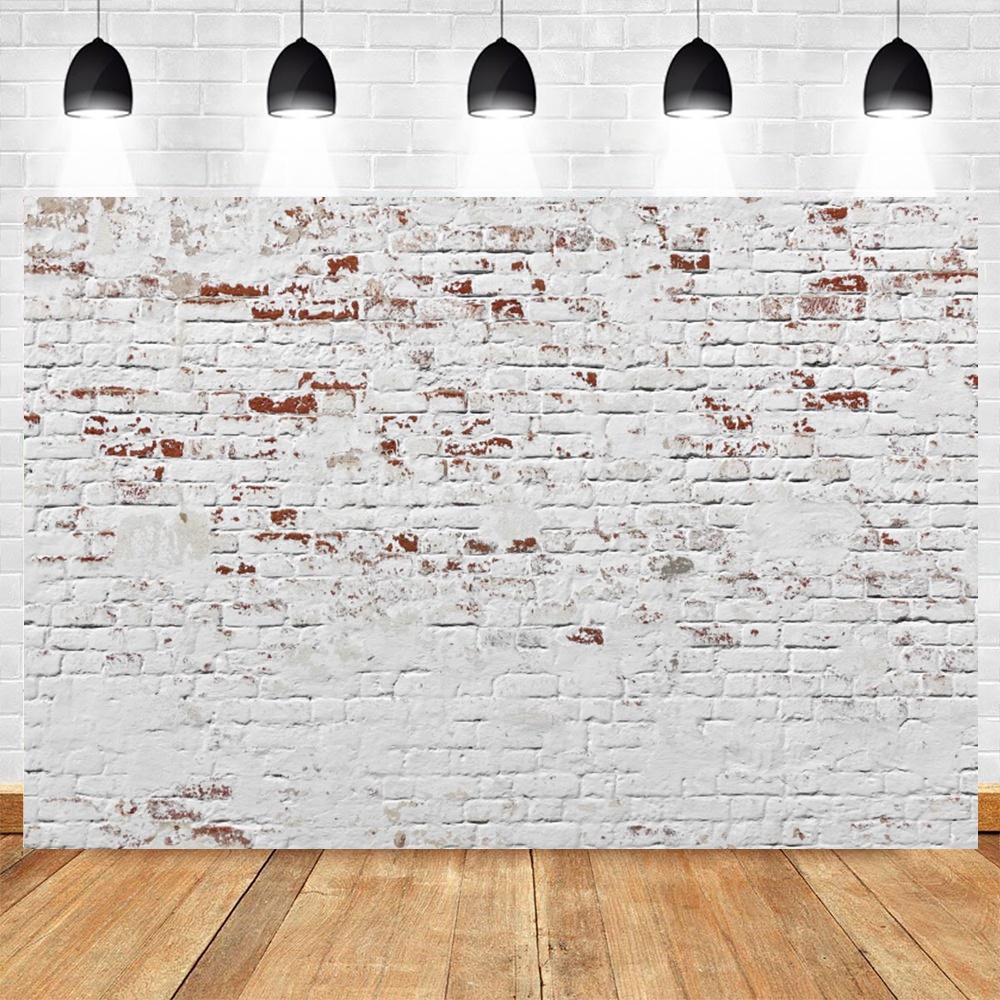 Vintage Graffiti White Brick Wall Backdrop for Photography Background ...