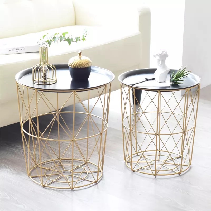 Nordic Minimalist Metal Coffee Table for Living Room and Bedroom ...