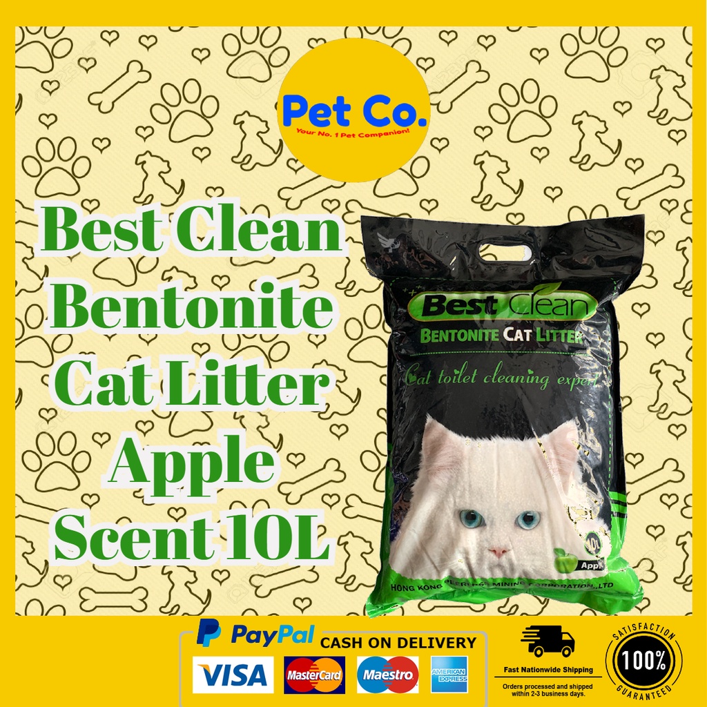 Best Clean Bentonite Clumping Deodorizing Cat Litter Sand 10L Shopee