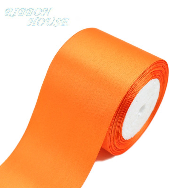 Orange Ribbon Party Festival Decoration Gift Box Packaging Ribbon Width ...