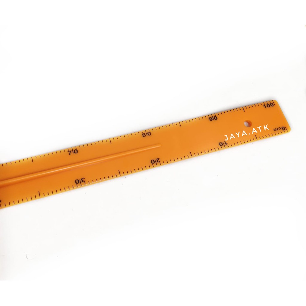 MISTAR RULER 100 CM THICK YELLOW PLASTIC SCHOOL WHITEBOARD | Shopee ...