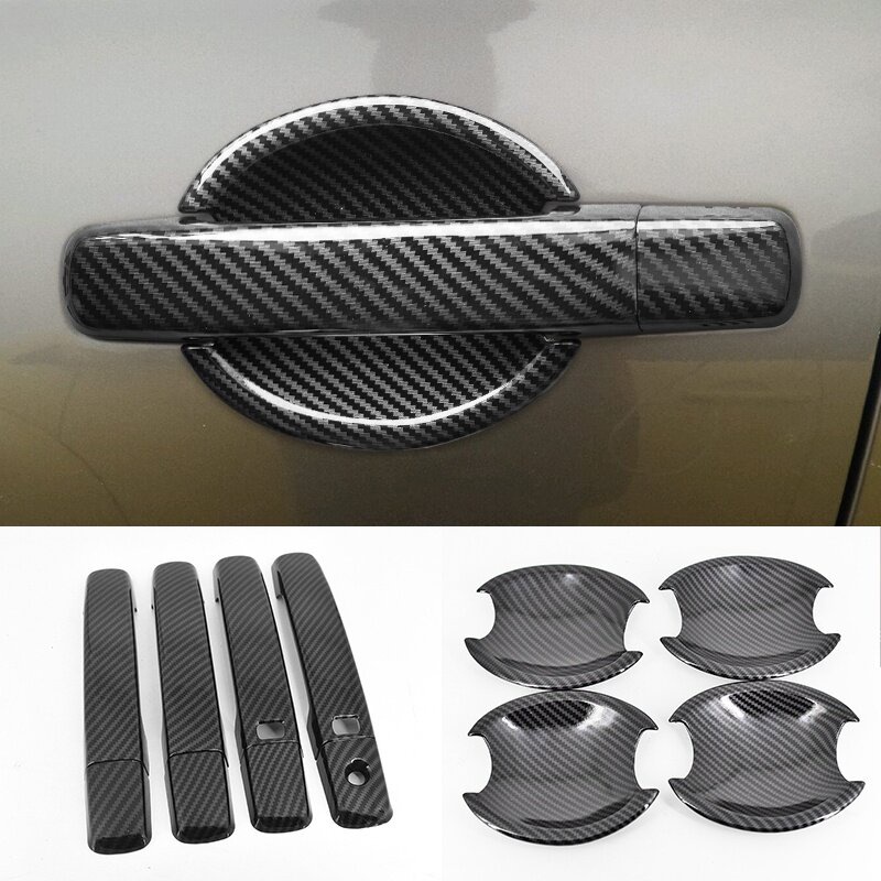 (ft)for Nissan Navara 2004-2014 Carbon Fiber Pattern Car Door Handle 