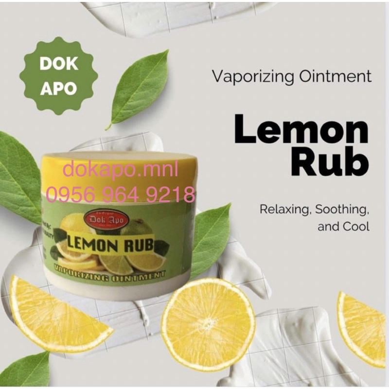 Lemon Rub Vaporizing Ointment | Shopee Philippines