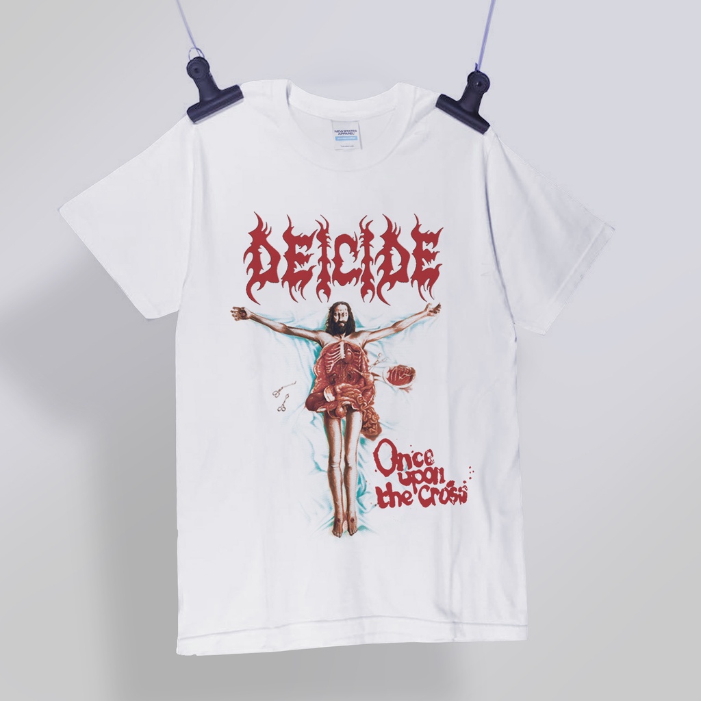 Deicide ONCE UPON THE CROSS BAND T-Shirt | Nsa PREMIUM METAL BAND T ...