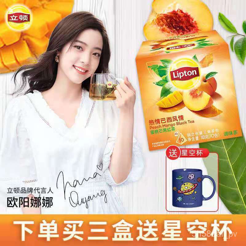 Lipton Moroccan Style Mint Lemon Flavor Green Tea Hot Bubble Fruit Teas