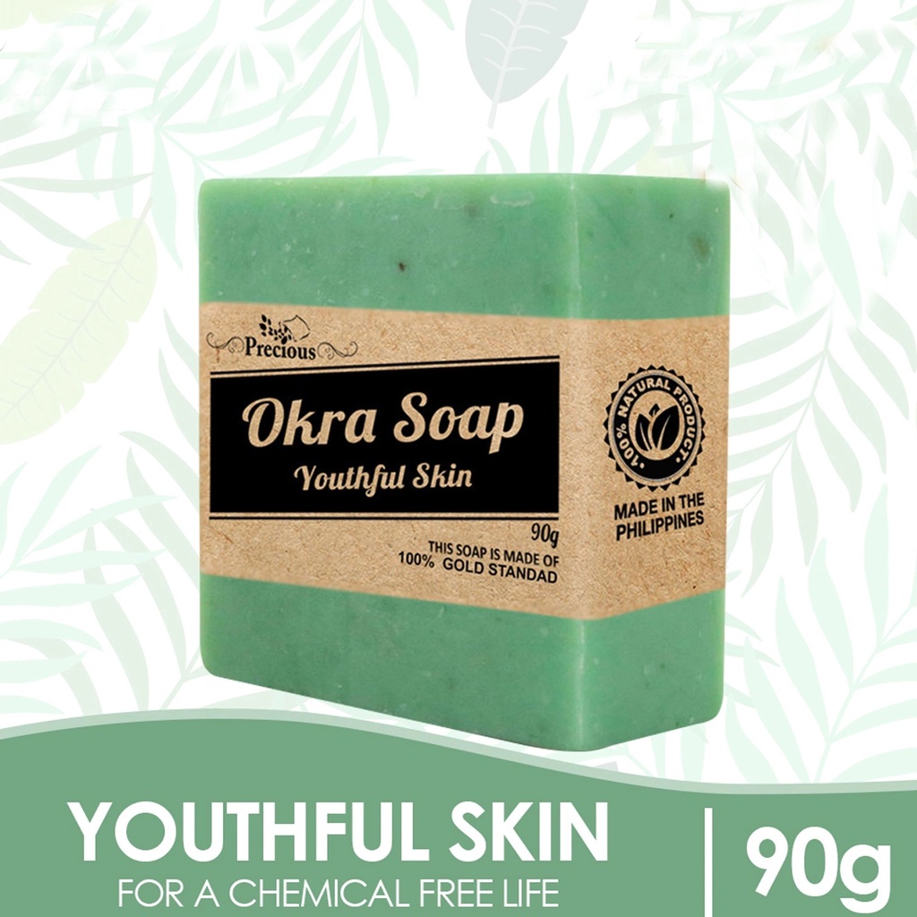 Triple K Organic Okra Soap for Vitamins A, K and C, Acne and Scars
