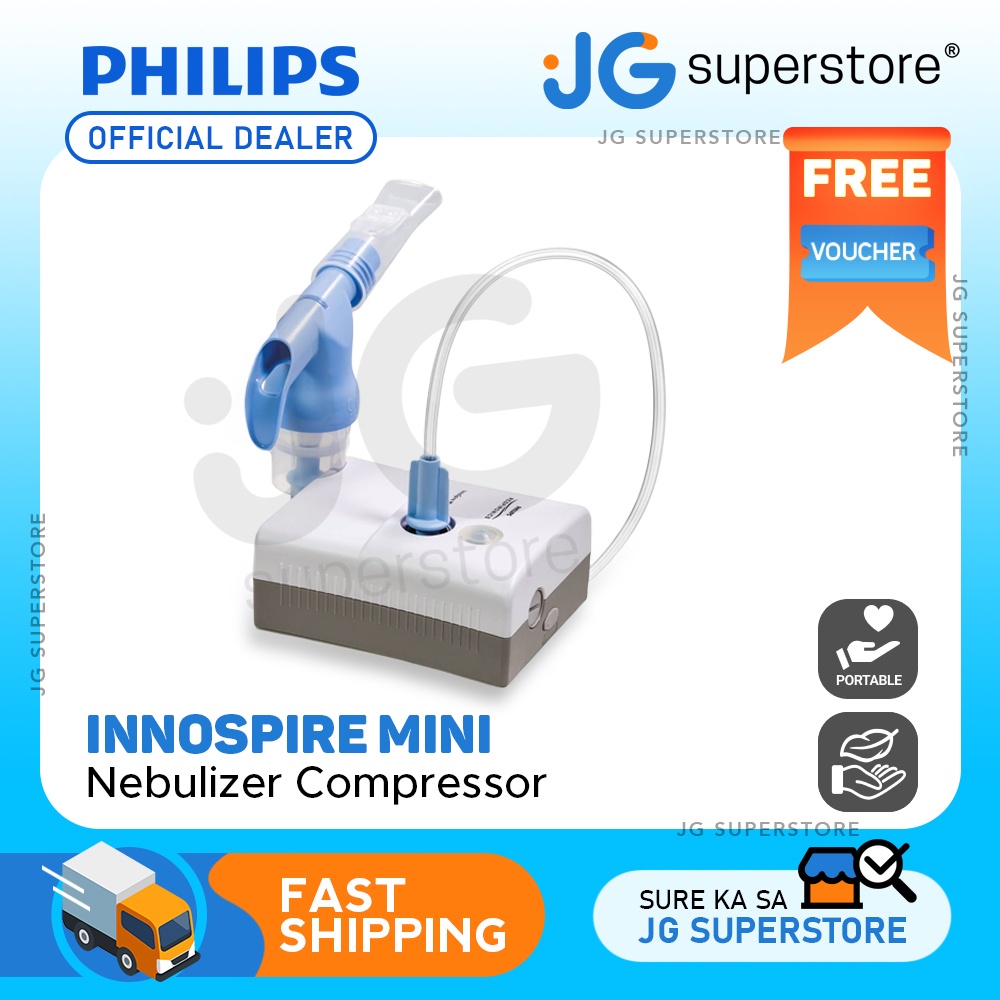 Philips Respironics Portable InnoSpire Mini Compressor Nebulizer with Carrying Case, AC/DC