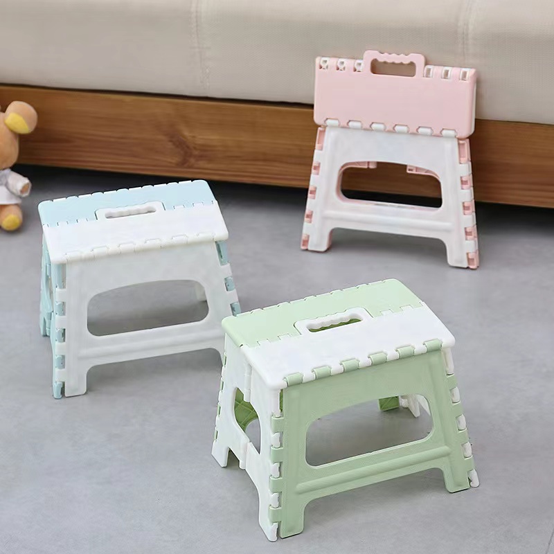 Plastic Multi Purpose Folding Step Stool Home Train Outdoor Storage ...