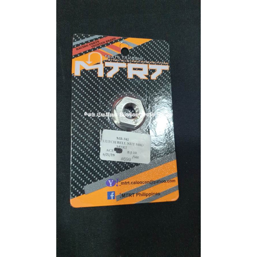 MTRT Clutch Bell Nut for Mio Sporty/Soulty/Nouvo/Fino Carb Shopee