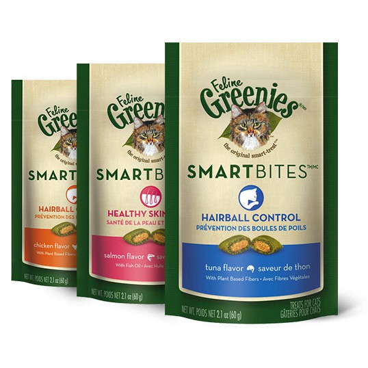 Greenies Feline SmartBites Hairball Control Cat Treats, 2.1oz bag Shopee Philippines
